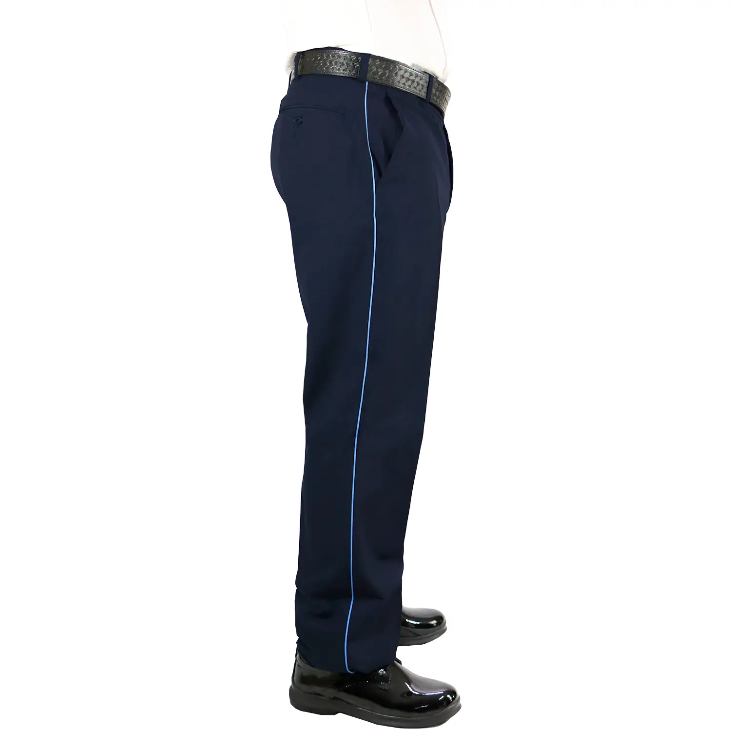 Pantalon Con franja Para Seguridad Privada Azul Franja Azul