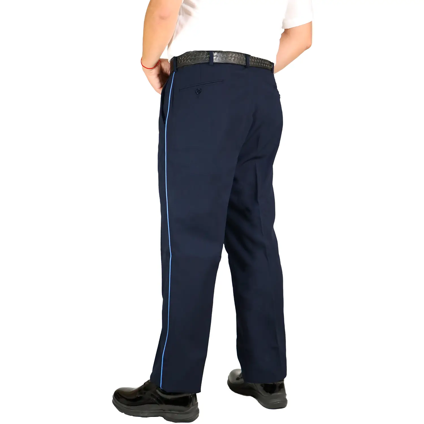 Pantalon Con franja Para Seguridad Privada Azul Franja Azul