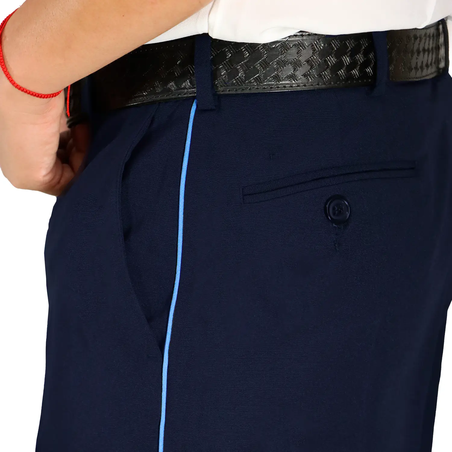 Pantalon Con franja Para Seguridad Privada Azul Franja Azul