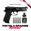 Pistola PFAM9B Blowback Fullmetal De Co2 KIT CROSMAN