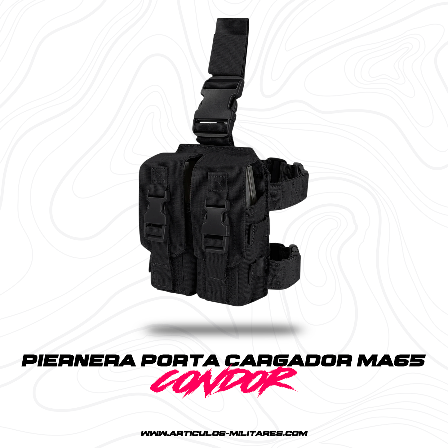 Piernera Porta Cargador Ma65 Drop Leg M4 CONDOR