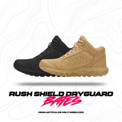 Botas Bates Tácticas Men's Rush Shield Mid Dryguard Militar