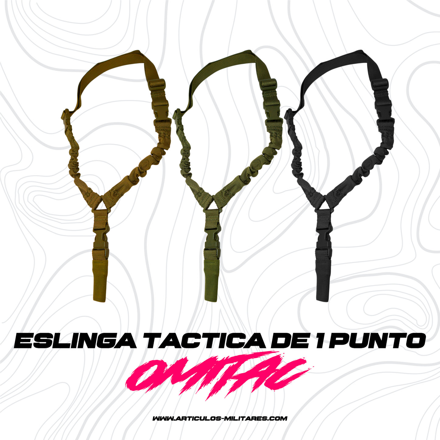 Porta Fusil Bungee Táctico 1 Punto Omitac