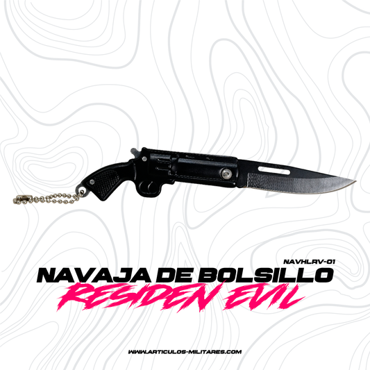 Navaja Llavero de Bolsillo en forma de Revolver