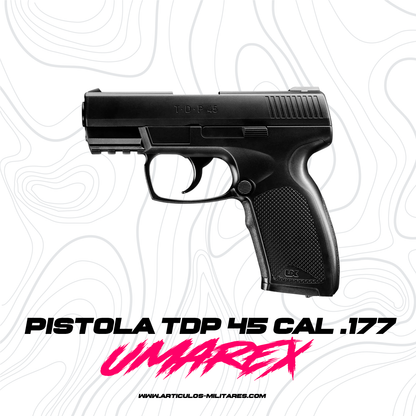 Pistola Umarex TDP 45 metal Negra Co2 Bb Cal .177 Tipo Glock UMAREX