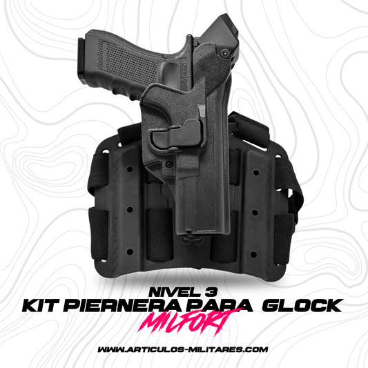 Kit Piernera Táctica Nivel 3 Para Glock Milfort