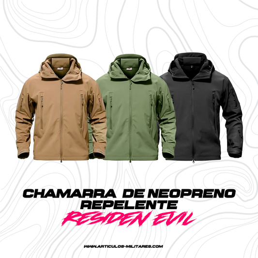 Chamarra Táctica Militar Neopreno Térmica Repelente Al Agua