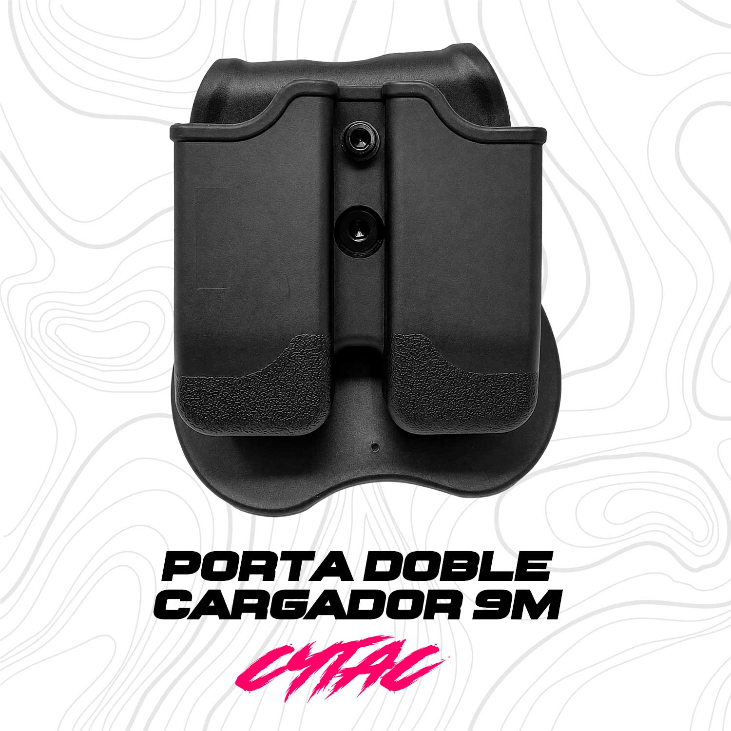 Porta Cargador Doble Cytac 9m De Polimero Residen Evil Militaría