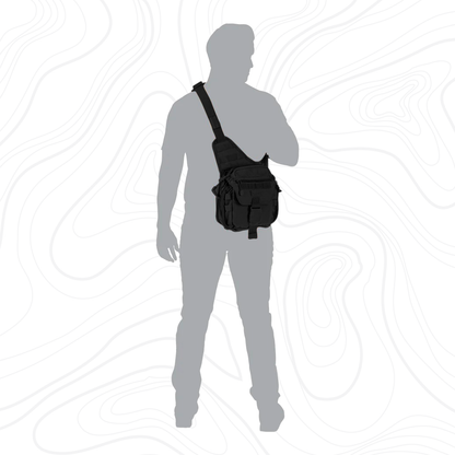 Mochila 5.11 Push Pack Bolsa Táctico Bandolera Pechera Negro 5.11 Tactical