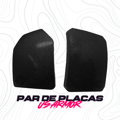 Par De Placas Balisticas Nivel Ill Antibalas US ARMOR