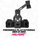 Piernera táctica G2 Milfort mostrada de frente, destacando su plataforma de polímero de alta resistencia y su diseño para instalar hasta tres accesorios Milfort.