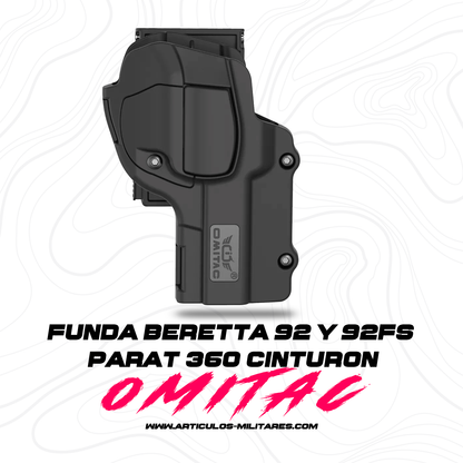 Funda Para Pistola Beretta 92 Y 92fs Clip cinturón 360 Omitac