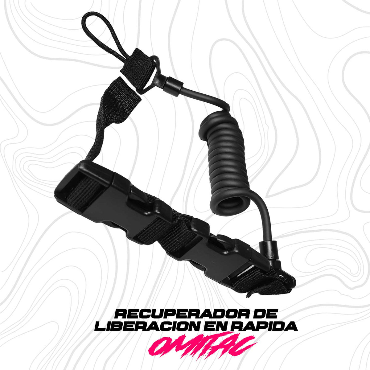 Se muestra RECUPERADOR DE PISTOLA OMITAC en una fotografía de producto completo sobre fondo blanco.
