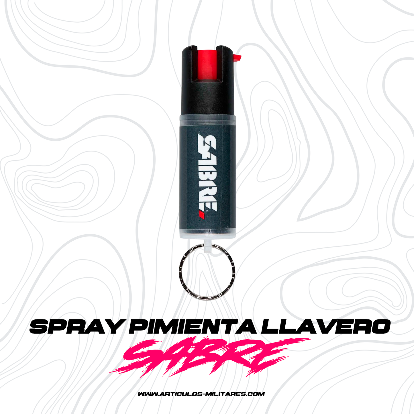 Gas Pimienta Paralizante Sabre Llavero 15gr Defensa Personal