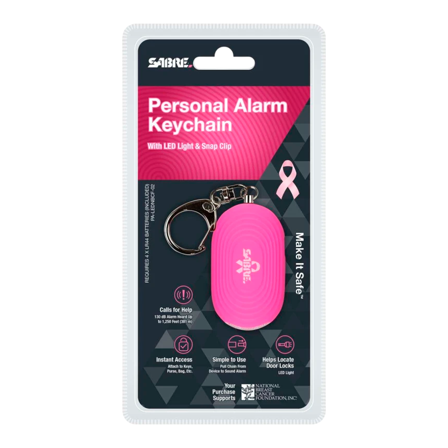 Alarma Personal Portatil 2 En 1 Sabre