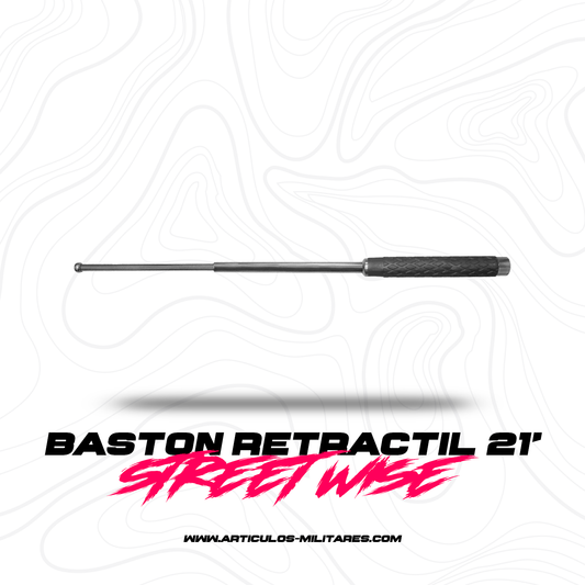 Baston Retractil 21 pulgadas Defensa Personal STREET WISE