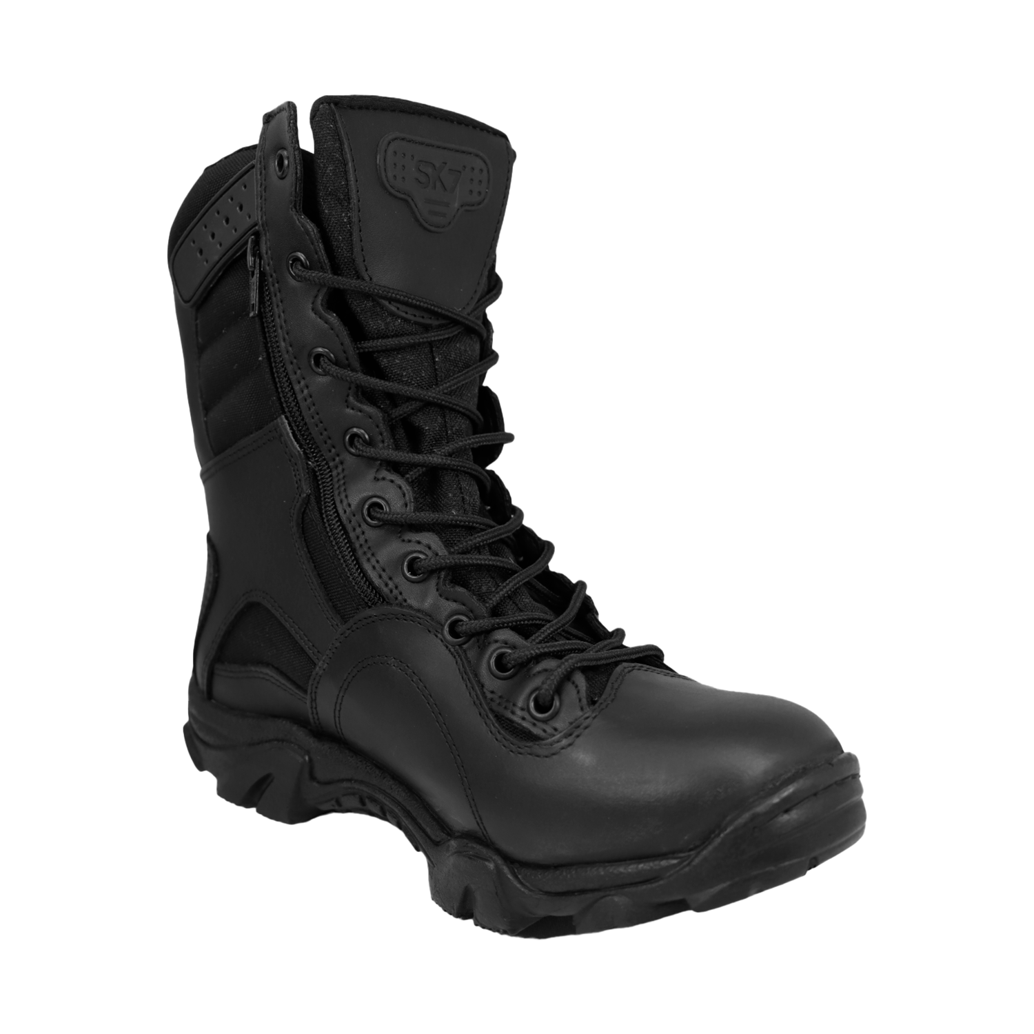 Botas Militares Tacticas SK7 SWAT RD Negro Con Cierre