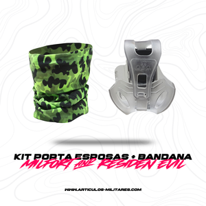 Funda Porta Esposas Transparente Con Bandana KIT MILFORT