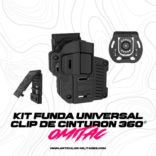 Kit Funda Universal Nivel 2 Clip De Cinturon 360 Omitac