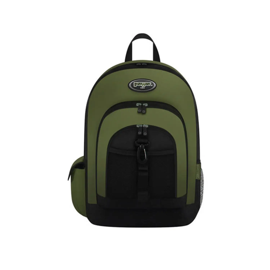 Mochila Escolar East West Con Gancho Porta Llavero Y Botella