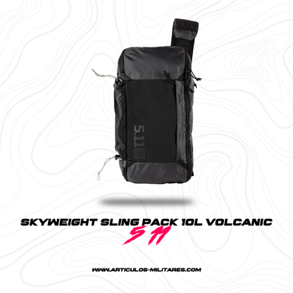 Mochila Tactica Skyweight 10L Volcanic 5.11 en vista frontal con diseño compacto y resistente, ideal para actividades tácticas y outdoor.
