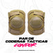Las coderas Cóndor EP1-498 son un equipo táctico de protección diseñado para ofrecer seguridad, comodidad y durabilidad. Están fabricadas con espuma de alta densidad de 0,5 pulgadas (0,5”) que absorbe impactos y reduce la transmisión de golpes al codo.