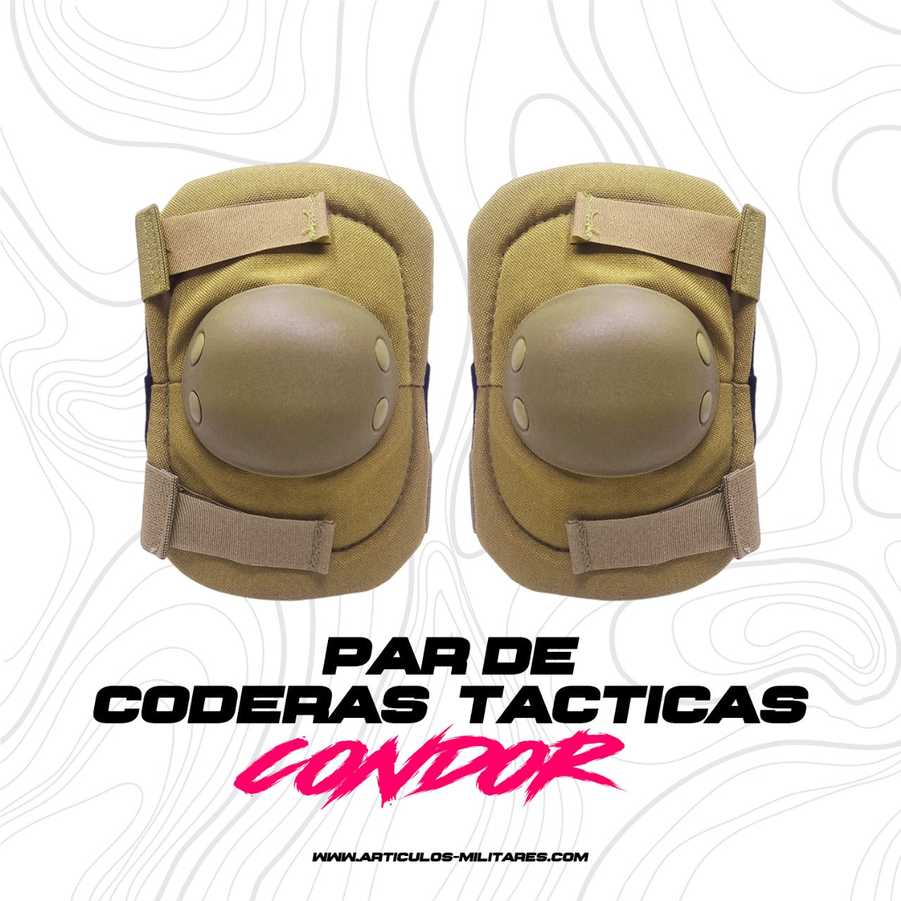Las coderas Cóndor EP1-498 son un equipo táctico de protección diseñado para ofrecer seguridad, comodidad y durabilidad. Están fabricadas con espuma de alta densidad de 0,5 pulgadas (0,5”) que absorbe impactos y reduce la transmisión de golpes al codo.