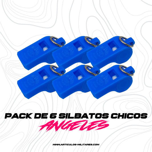 Silbato Profesional 6 Piezas Los Angeles Varios Colores