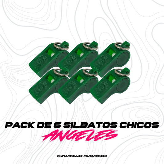 Silbato Profesional 6 Piezas Los Angeles Varios Colores