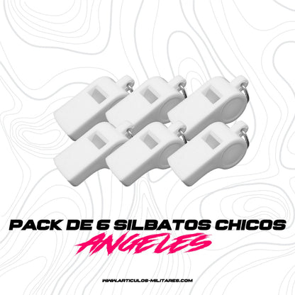 Silbato Profesional 6 Piezas Los Angeles Varios Colores
