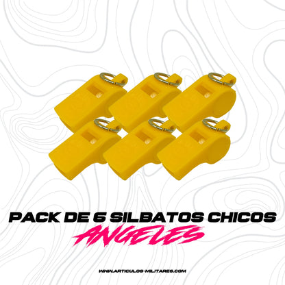 Silbato Profesional 6 Piezas Los Angeles Varios Colores