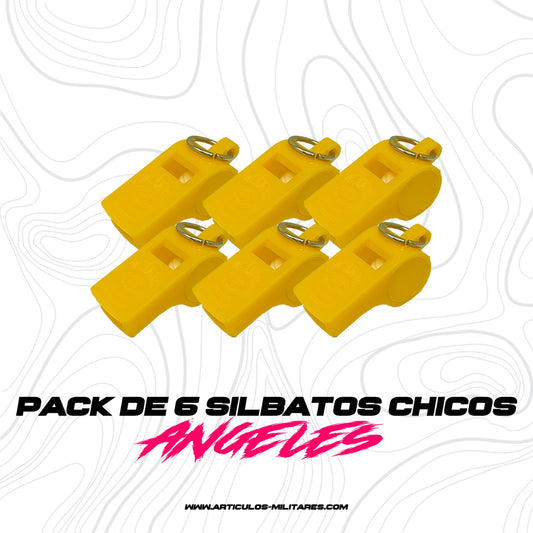 Silbato Profesional 6 Piezas Los Angeles Varios Colores