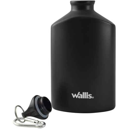 Cantimplora Anfora Aluminio Gancho Y Tapa Rosca 500ml Wallis