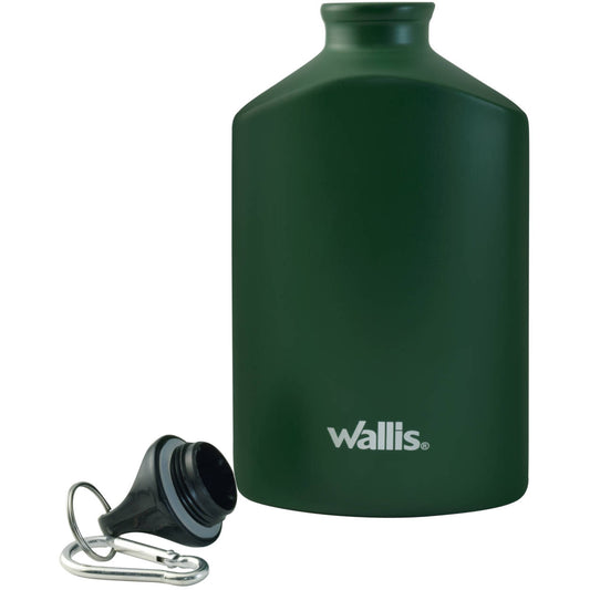 Cantimplora Anfora Aluminio Gancho Y Tapa Rosca 500ml Wallis