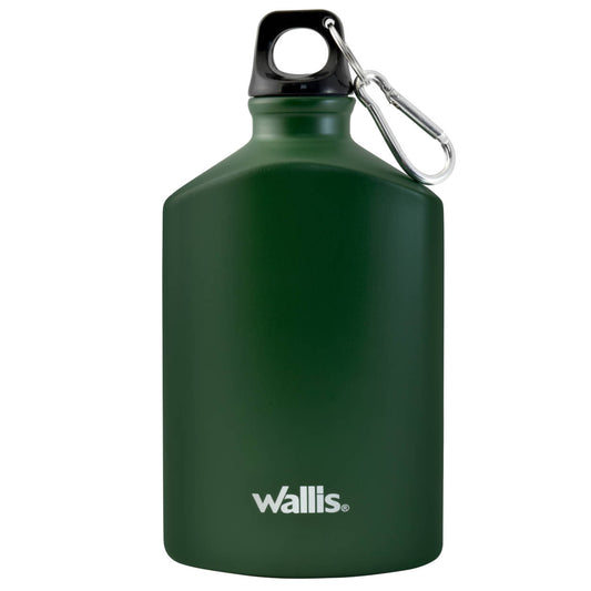 Cantimplora Anfora Aluminio Gancho Y Tapa Rosca 500ml Wallis