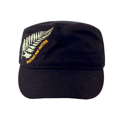 Gorra Togheter Are Better Negro Fidel Algodón Wallis Chanchomon Wallis