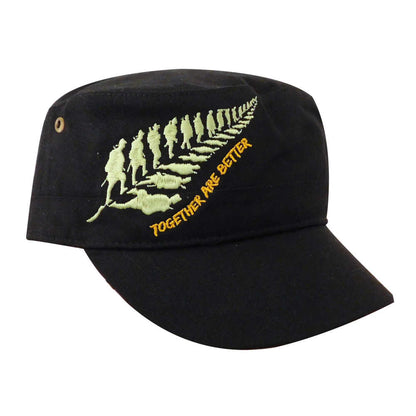 Gorra Togheter Are Better Negro Fidel Algodón Wallis Chanchomon Wallis