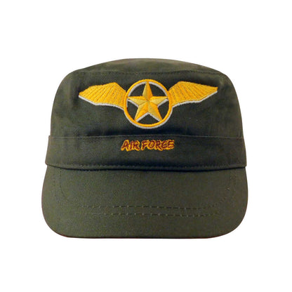 Gorra Air Force Verde Olivo Fidel Algodón Wallis Chanchomon