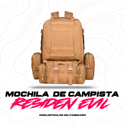 Mochila Senderismo Alta Capacidad Residen Evil Militaría