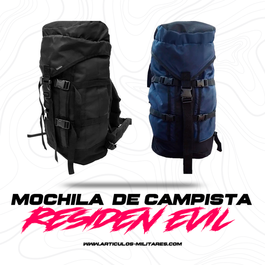 Mochila Viaje Excursión Campista Maleta Residen Evil Militaría