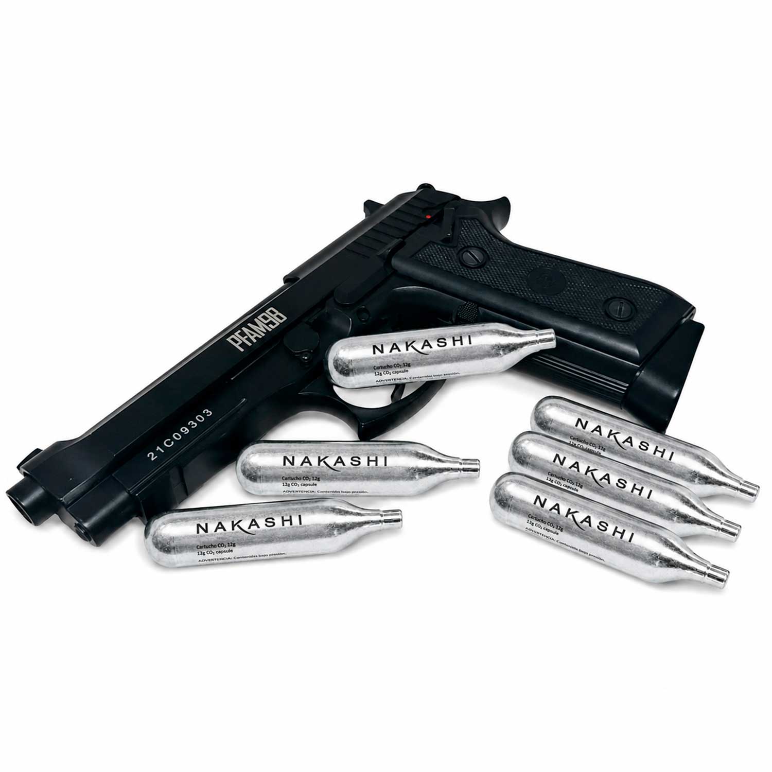 Balines De Metal 1500 4.5m Nakashi Kit 25 Tanques De Co2 12g Residen Evil Militaría