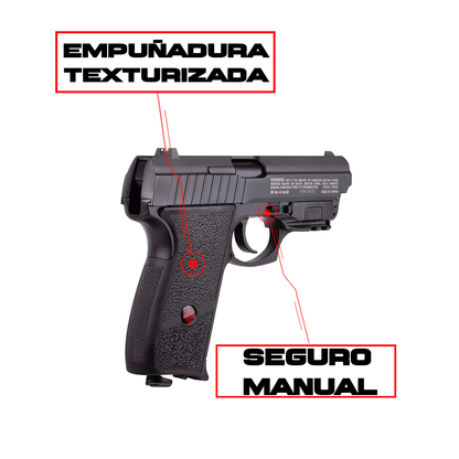 Pistola Night Stalker Crosman Blowback 4.5mm 420fps KIT Crosman