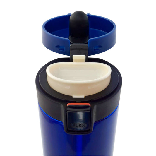 Termo Vaso Boton De Seguridad Acero Inoxidable 500 ml Wallis