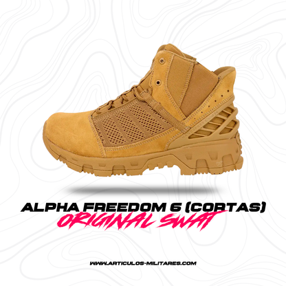 Botas Tácticas Alpha Freedom 6 Coyote (Cortas) ORIGINAL SWAT SWAT ORIGINAL