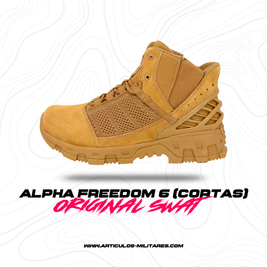 Botas Tácticas Alpha Freedom 6 Coyote (Cortas) ORIGINAL SWAT