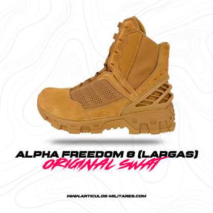 Botas Tácticas Alpha Freedom 8 Coyote (Largas) ORIGINAL SWAT SWAT ORIGINAL