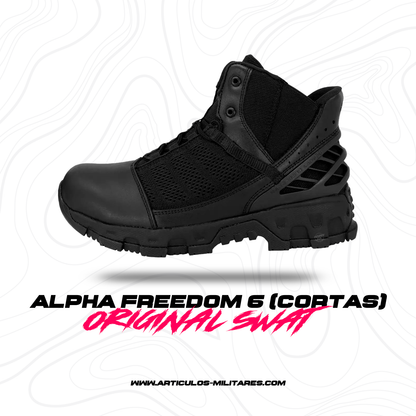 Botas Tácticas Alpha Freedom 6 Negras (Cortas) ORIGINAL SWAT Residen Evil Militaría