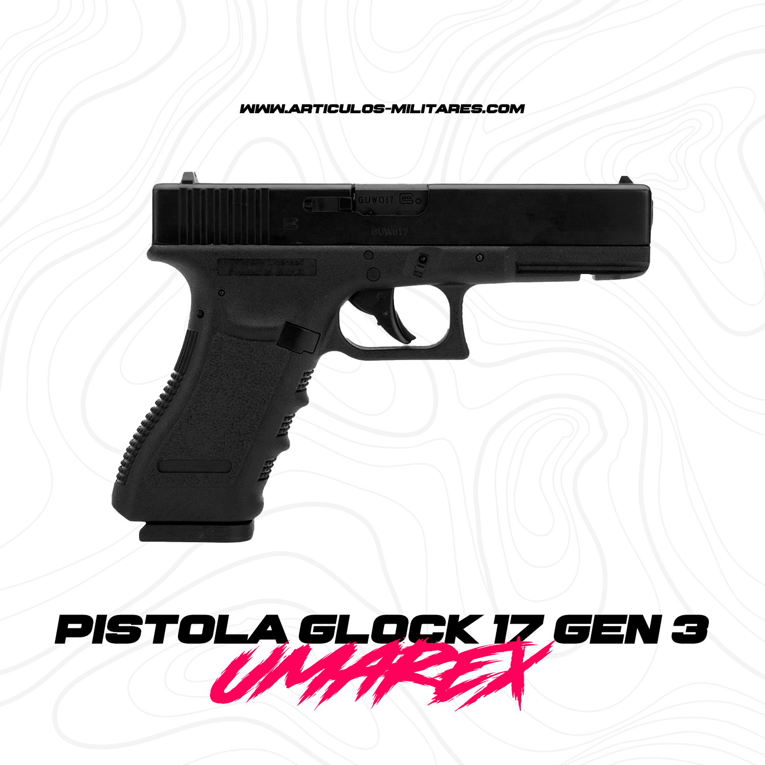 Pistola Glock 17 Co2 Blowback Gen 3 UMAREX