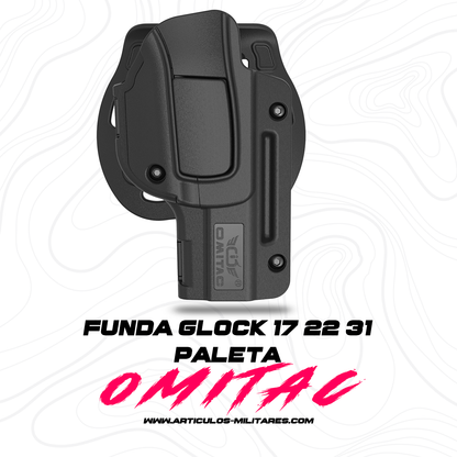 Funda Para Pistola Glock 17,22,31 Ajuste Paleta Omitac
