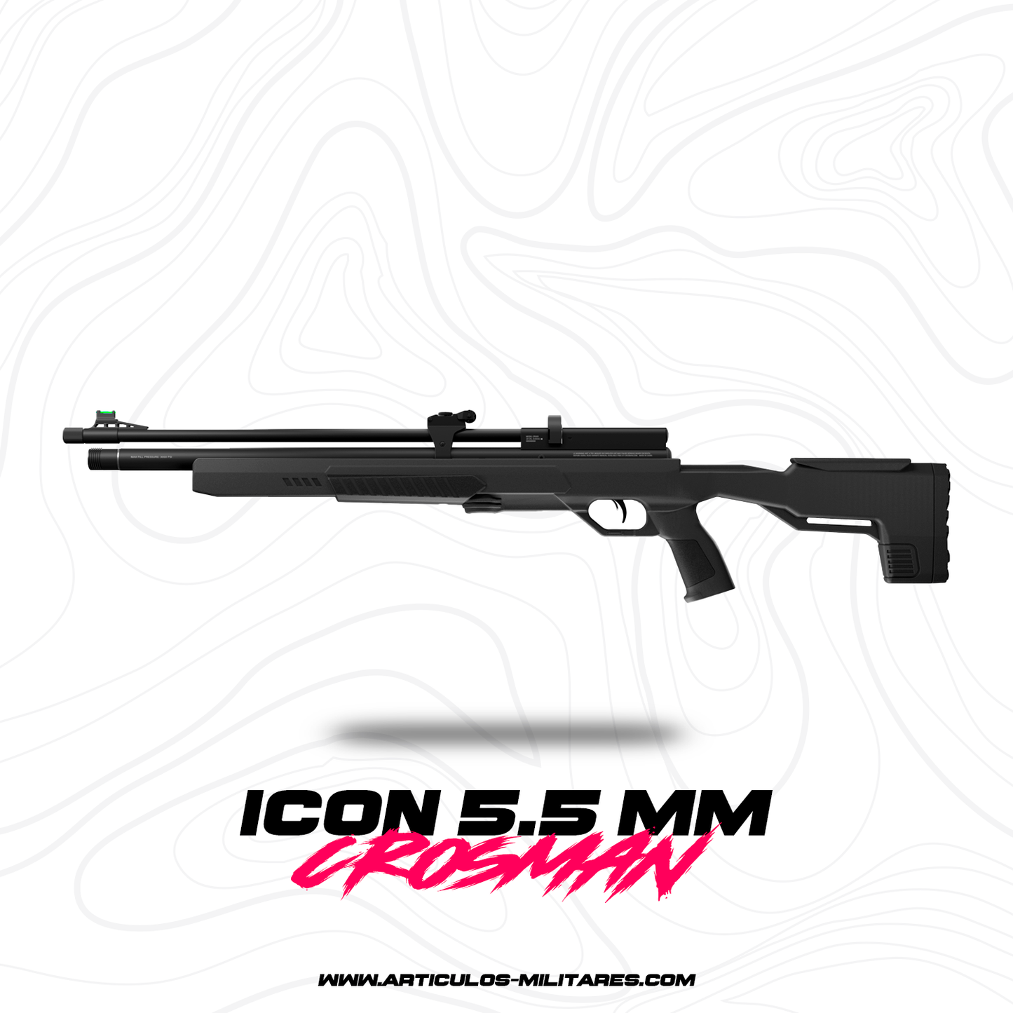 Rifle De Diabolos 5.5mm Accion Pcp Crosman Icon 900 Fps